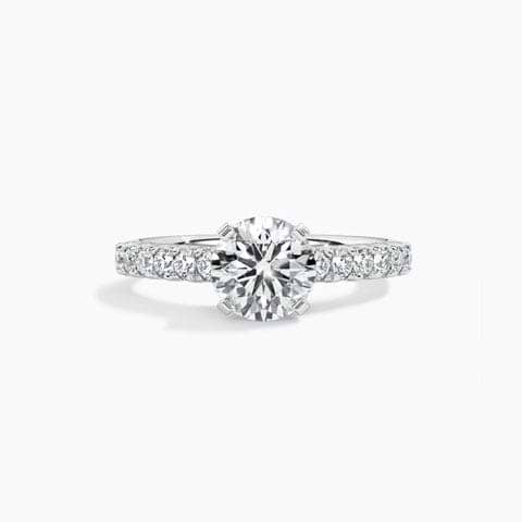 Cathedral French Solitaire Mount Ring