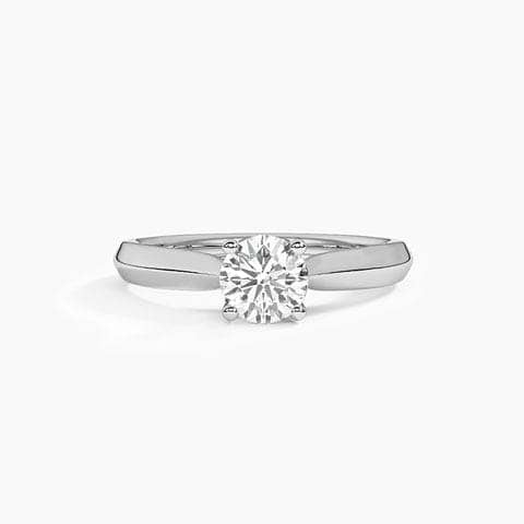 KnifeDome Petite Solitaire Mount Ring