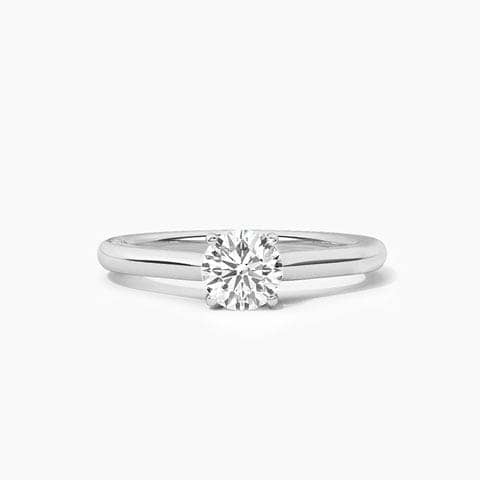 4 P Petite Solitaire Mount Ring