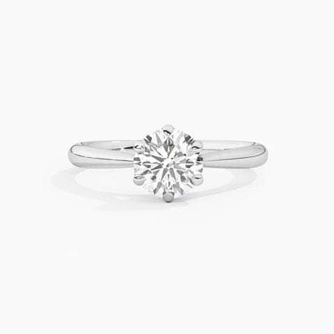 SixClaws Petite Solitaire Mount Ring