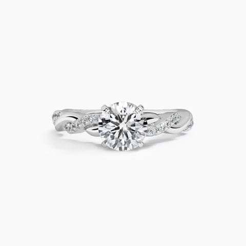 Twisted Trail Solitaire Mount Ring