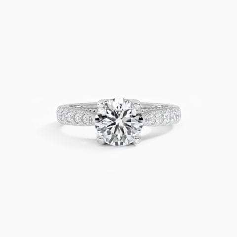 Tapered Classic Solitaire Mount Ring