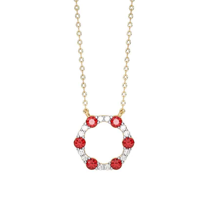 Little Love Petal Gemstone Necklace