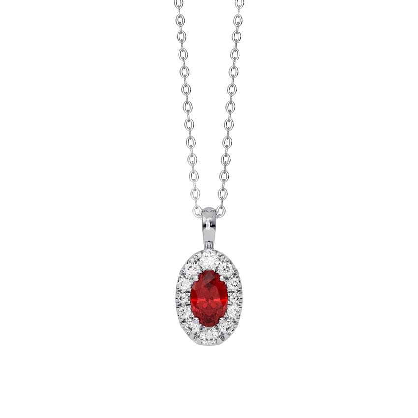 Morning Light Disk Gemstone Pendant