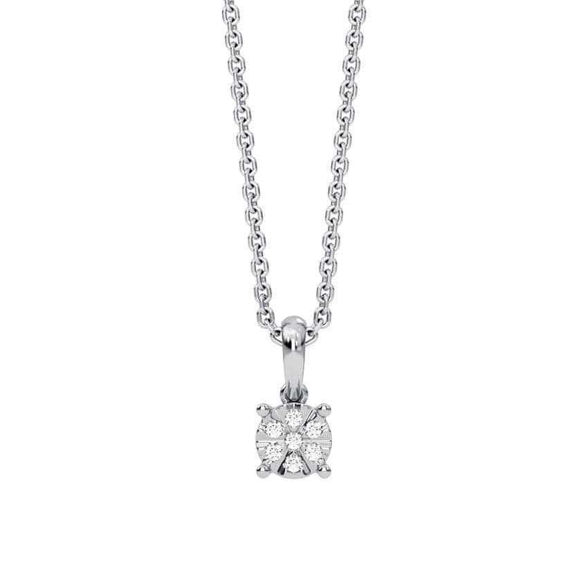 Circular Sparkle Diamond Pendant