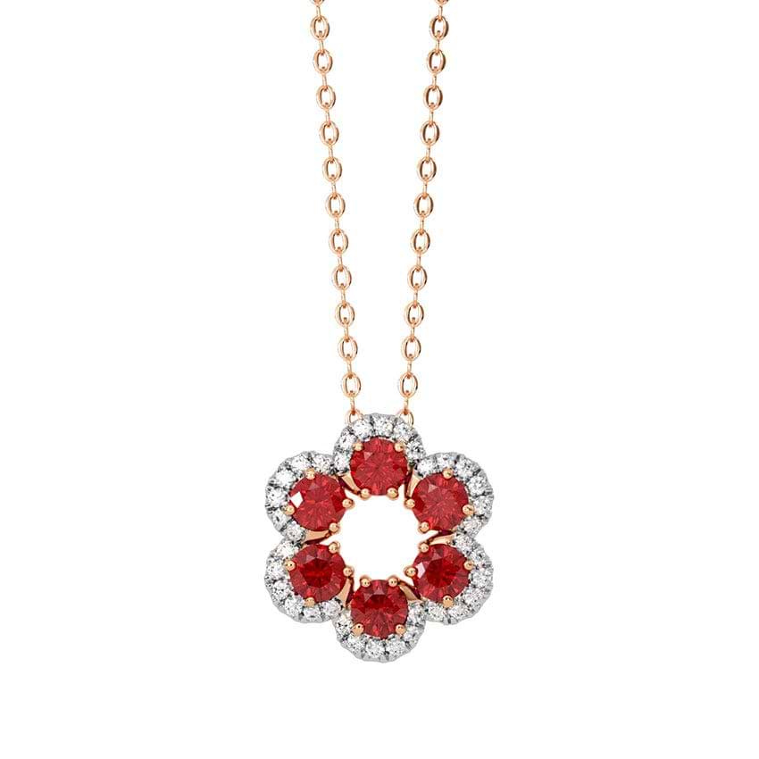 Berry Blossom Gemstone Necklace