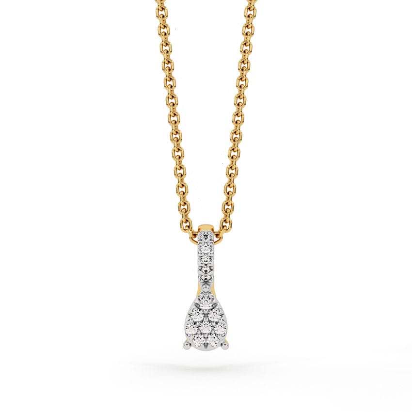 Dangling Pear Diamond Pendant