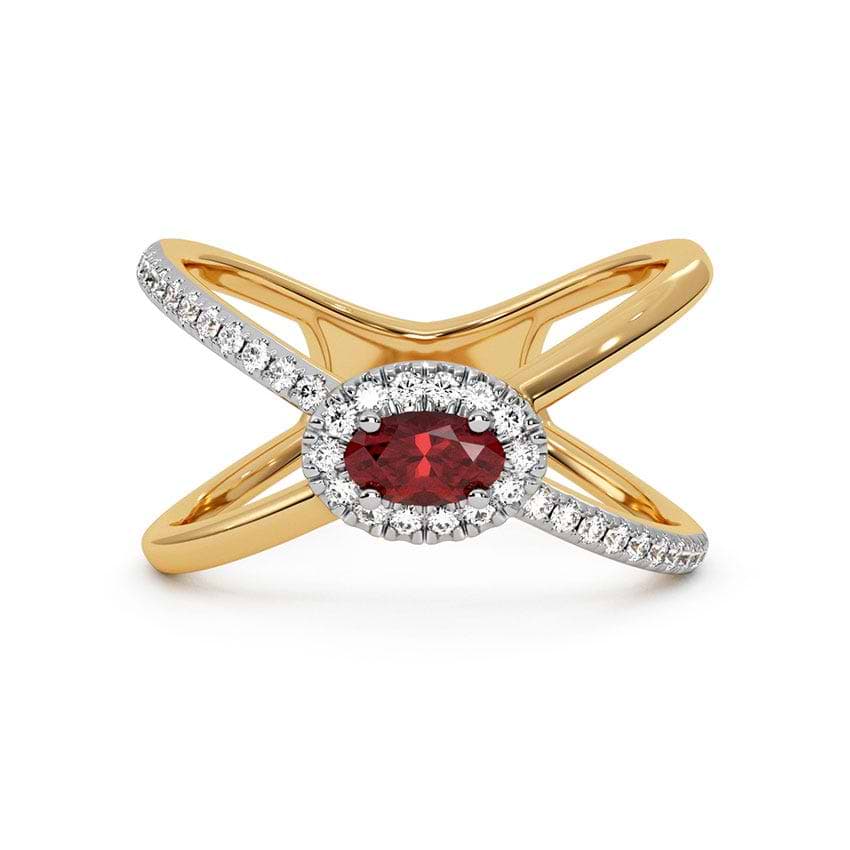 Aurora Crossover Gemstone Ring