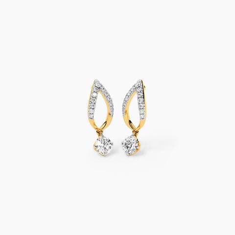 Dewdrop Dazzle Solitaire Stud Earrings