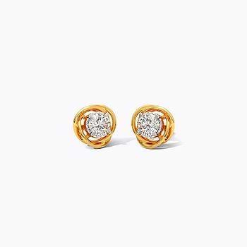 Roslyn Solitaire Stud Earrings