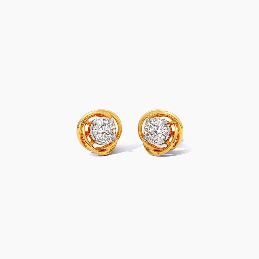 Roslyn Solitaire Stud Earrings