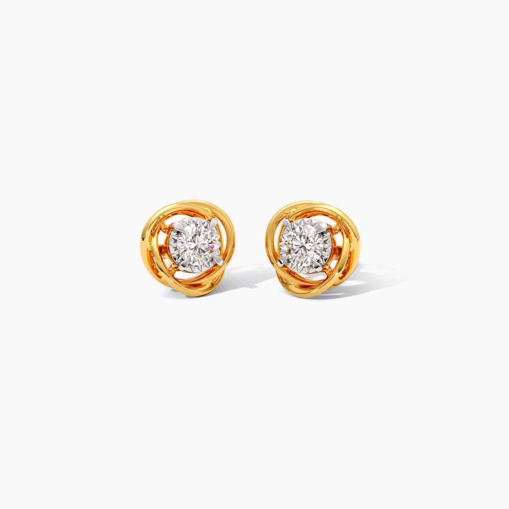 Primrose Solitaire Stud Earrings