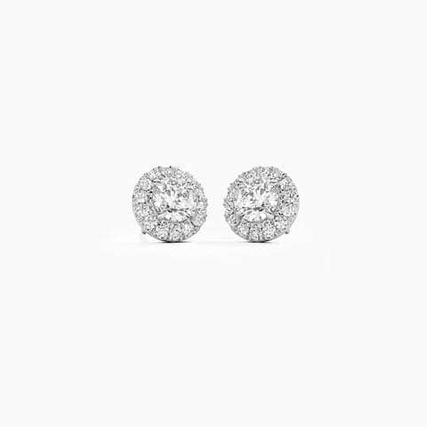 French Halo Solitaire Stud