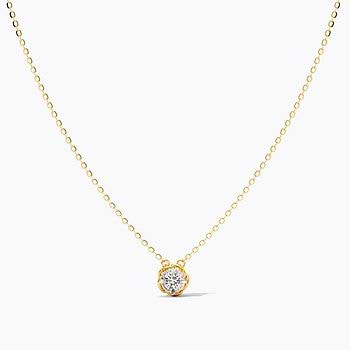 Rose Solitaire Necklace