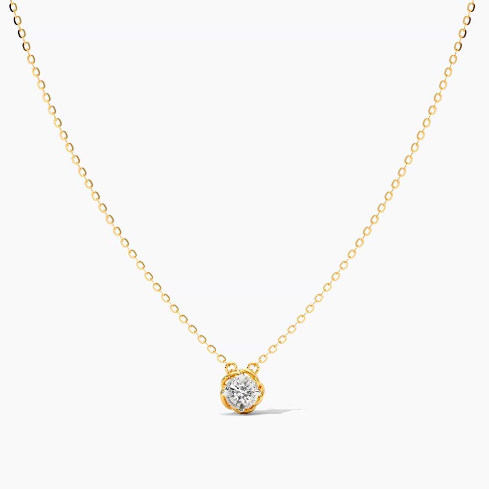Rose Solitaire Necklace