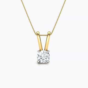 V' Loop Solitaire Pendant