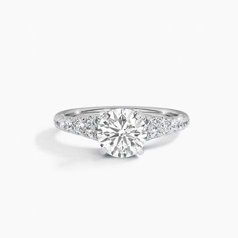  Wide Gallery Solitaire Ring