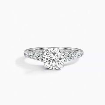  Wide Gallery Solitaire Ring