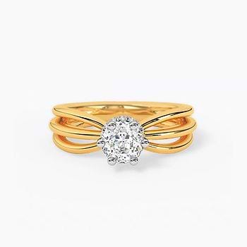 Stellar Wish 73 Cuts Solitaire Ring