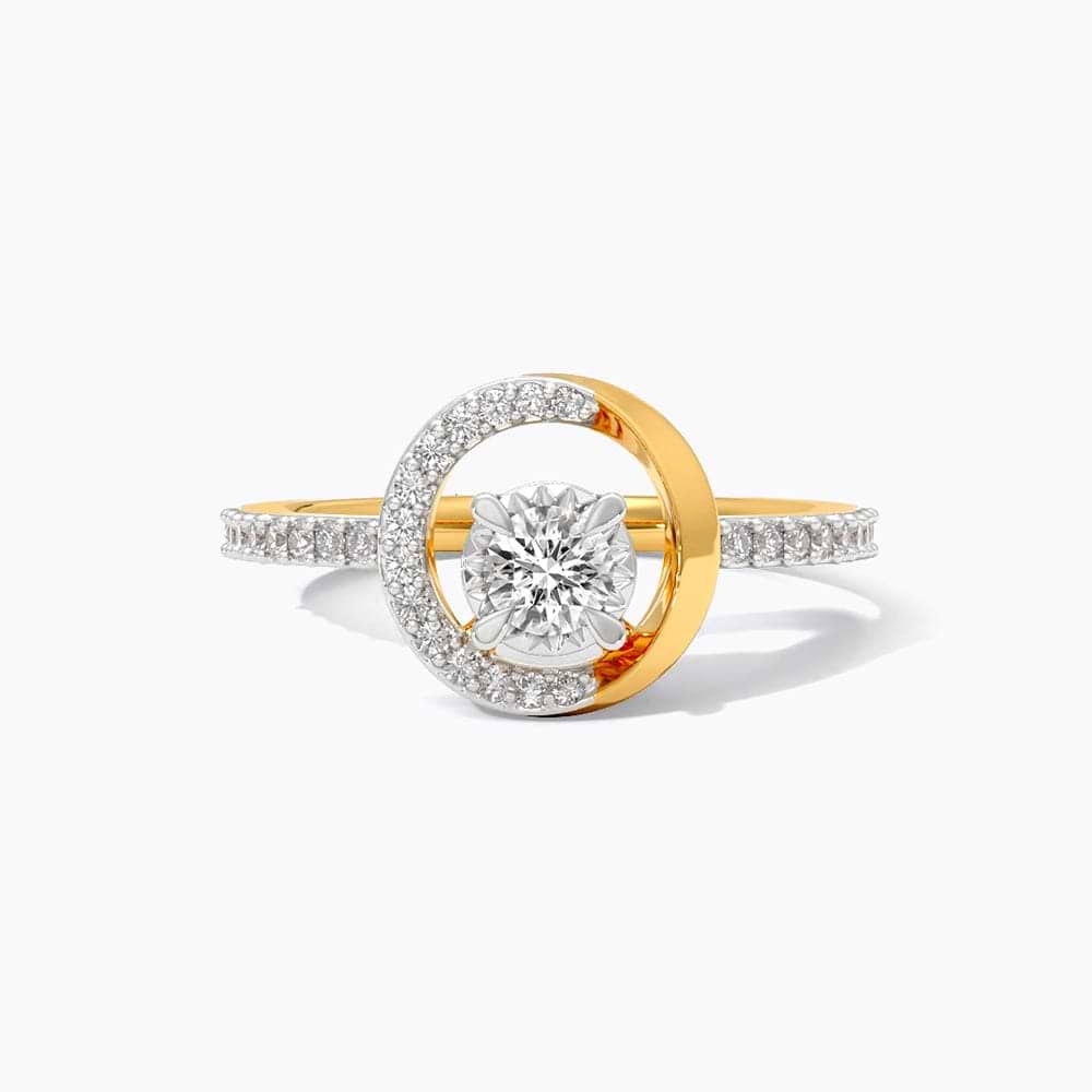 Radiant Halo Solitaire Ring