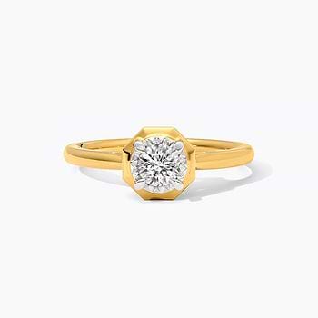 Hexella Solitaire Ring