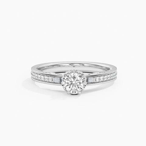 Gallery Detailed Solitaire Ring