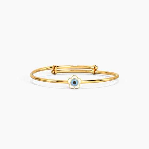 Bloom Evil Eye Baby Gold Bangle