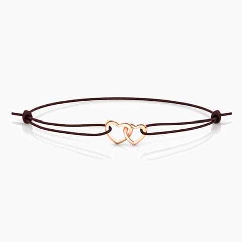 Entwined Heart Gold Bracelet