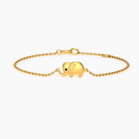 Elephant Kids' Gold Bracelet