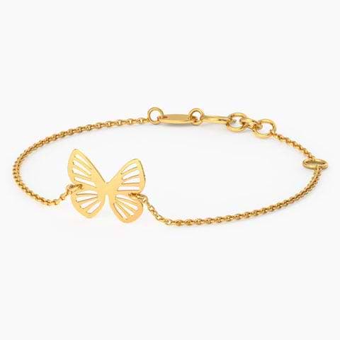 Cutout Butterfly Gold Bracelet