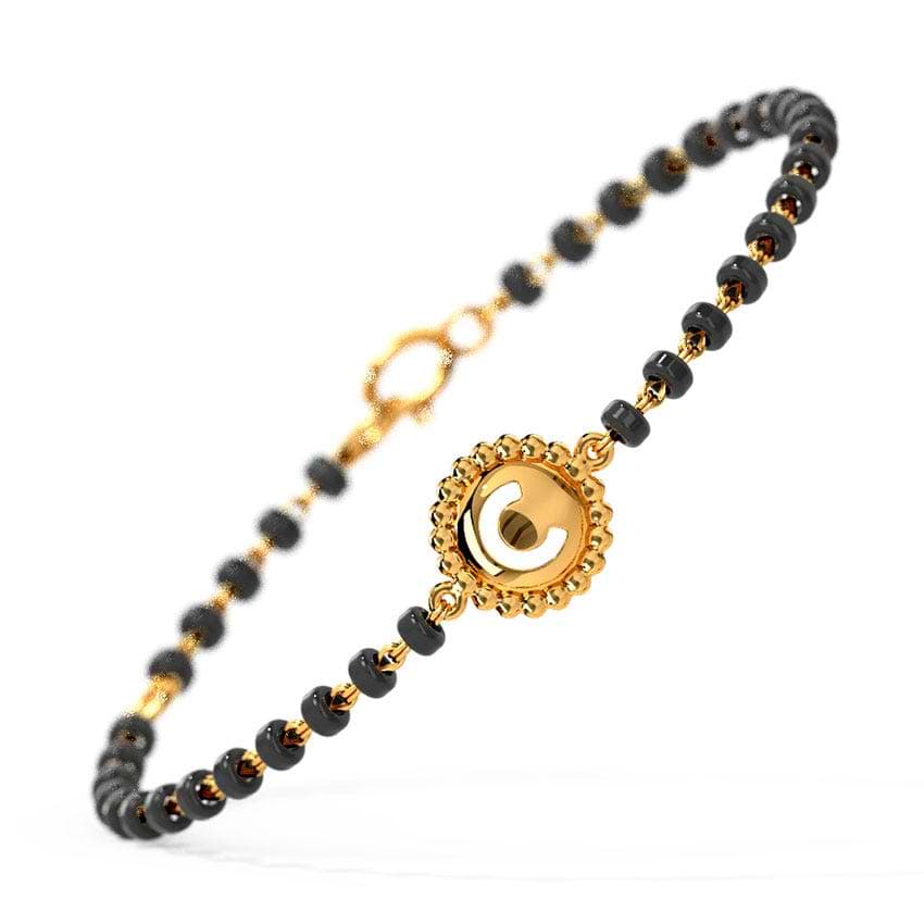 Shop Alphabet C Kids Nazaria Gold Bracelet Online - CaratLane US
