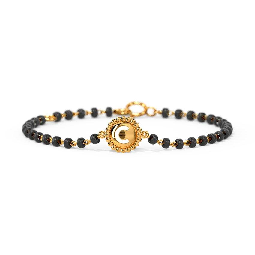 Shop Alphabet C Kids Nazaria Gold Bracelet Online - CaratLane US