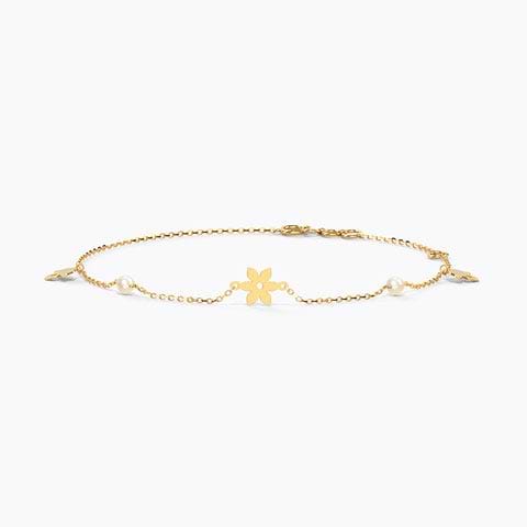 Bloom In Pearl Chain Bracelet