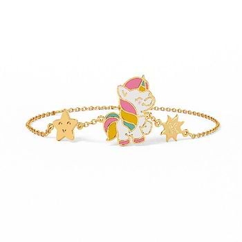 Starry Unicorn Kids Gold Bracelet