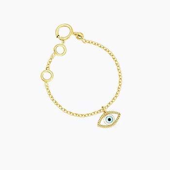 Evil Eye Gold Watch Charm