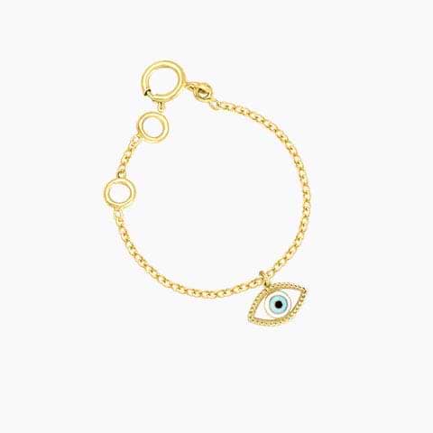 Evil Eye Gold Watch Charm