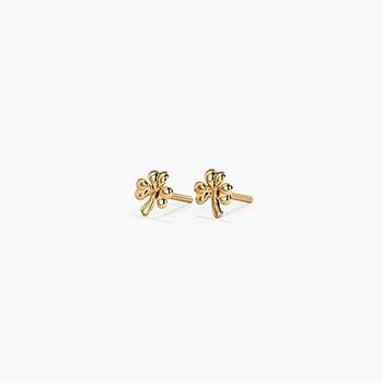 Lil Clover Kids' Gold Earrings