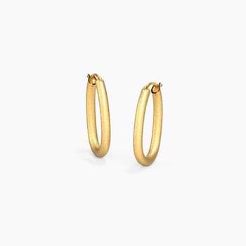 Austere Gold Hoop Earrings Austere Gold Hoop Earrings