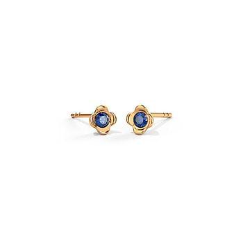 Fiona Floral Gemstone Stud Earrings