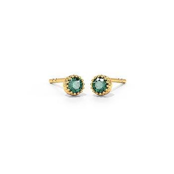 Anshi Circlet Gemstone Stud Earrings