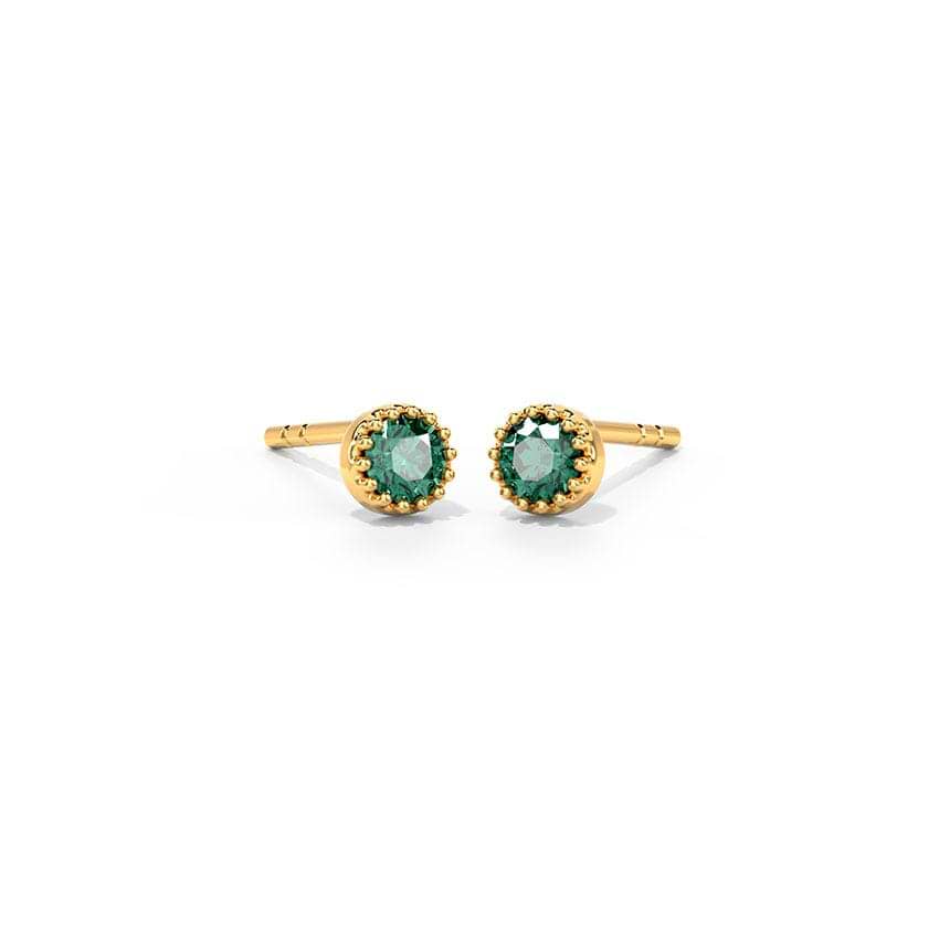 Anshi Circlet Gemstone Stud Earrings