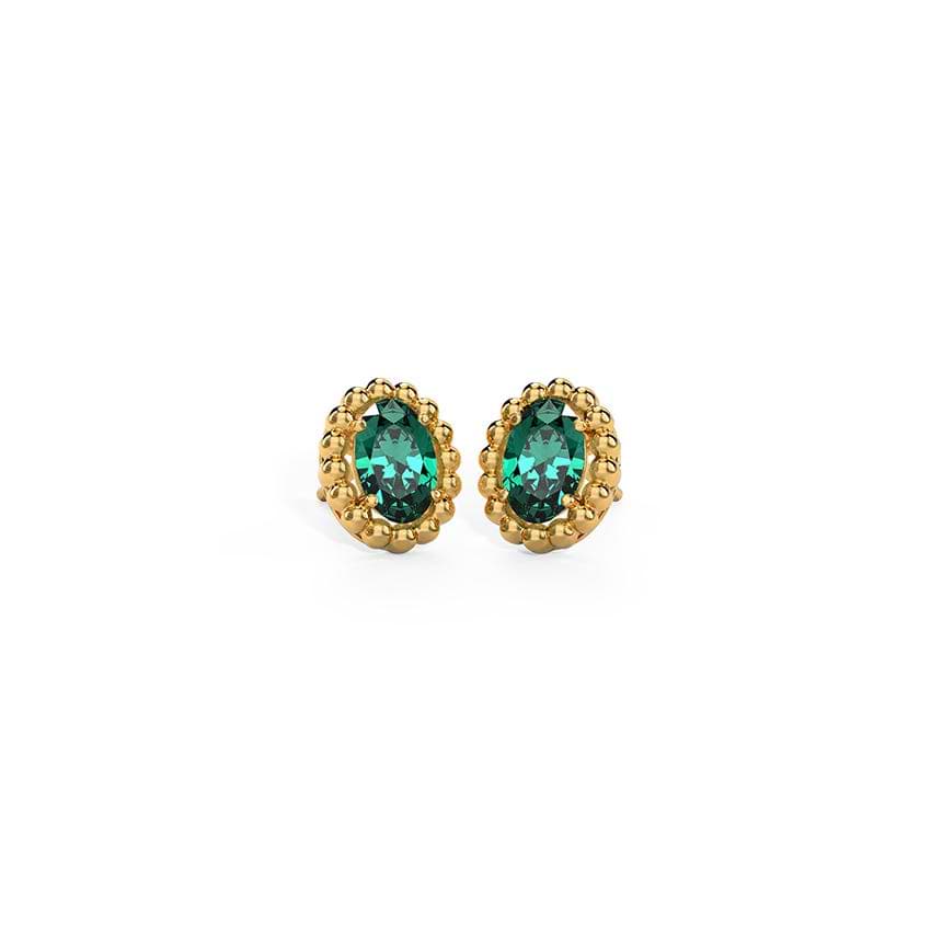 Genevia Gemstone Stud Earrings