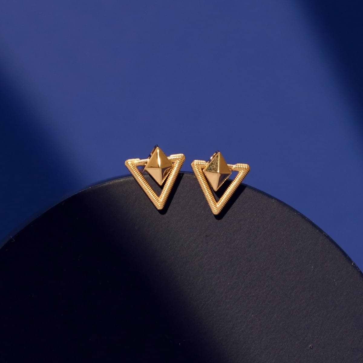 Mono Gold Stud Earrings