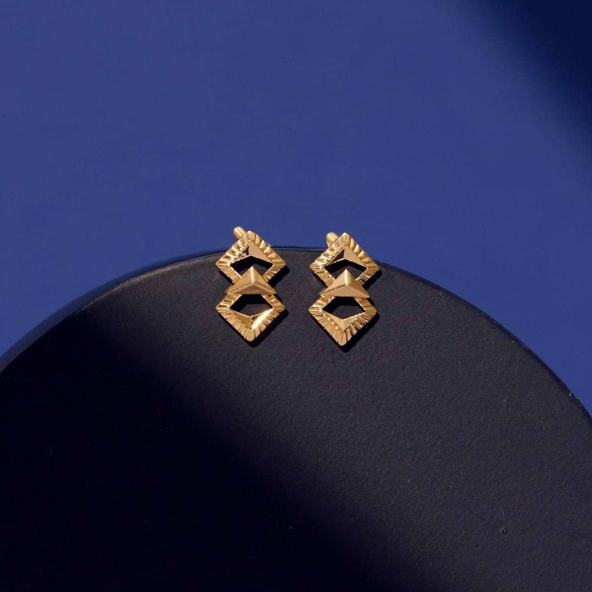 Gilded Kite Gold Stud Earrings