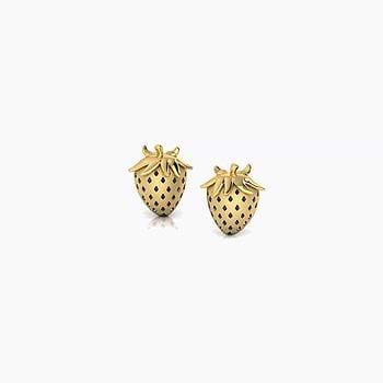 Quinn Strawberry Stud Earrings