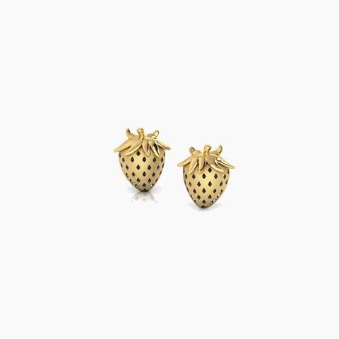 Quinn Strawberry Stud Earrings