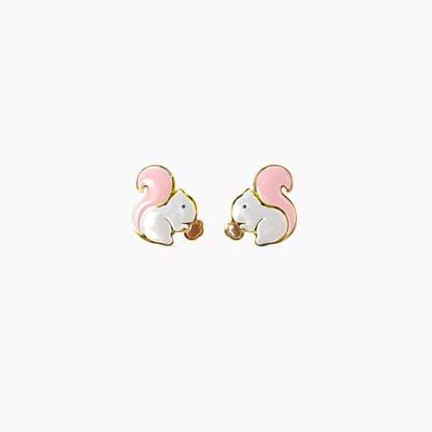 Little Squirrels Kids' Gold Earrings