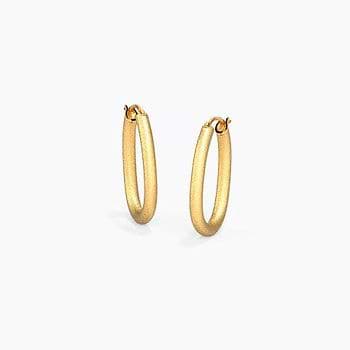 Austere Gold Hoop Earrings