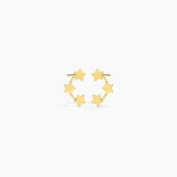 Three Star Stud Earring