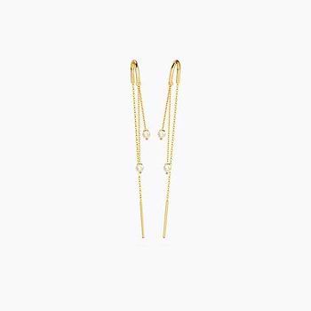 Duo Pearl Sui Dhaga Earrings